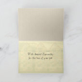 エンジェルキャットカード |最も悔やみや弔慰 カード (内部)