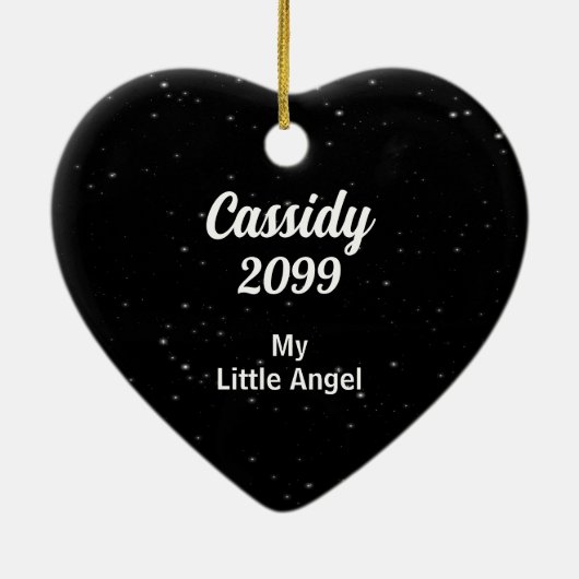 エンジェルキャットグレー虎猫ペット記念館 セラミックオーナメント (裏面)