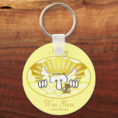 エンジェルキルロイキーチェーン キーホルダー (正面)