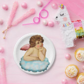 エンジェルクラウドキューピッド ペーパープレート (パーティー)