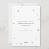 エンジェルクリスチャンクリスマスウィンターホリデーカード シーズンカード (裏面)