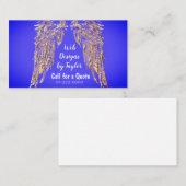 エンジェルクリスチャンパープル名刺 名刺 (正面/裏面)