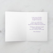 エンジェルクリスマスカーカスタマイズド – お客様 カード (内部)