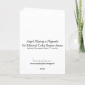 エンジェルクリスマスカードファインアートバーンジョーンズ シーズンカード (裏面)