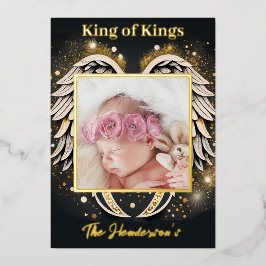 エンジェルクリスマスカード 箔招待状