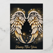 エンジェルクリスマスカード 箔招待状 (裏面)