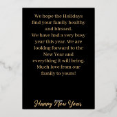 エンジェルクリスマスカード 箔招待状 (裏面)