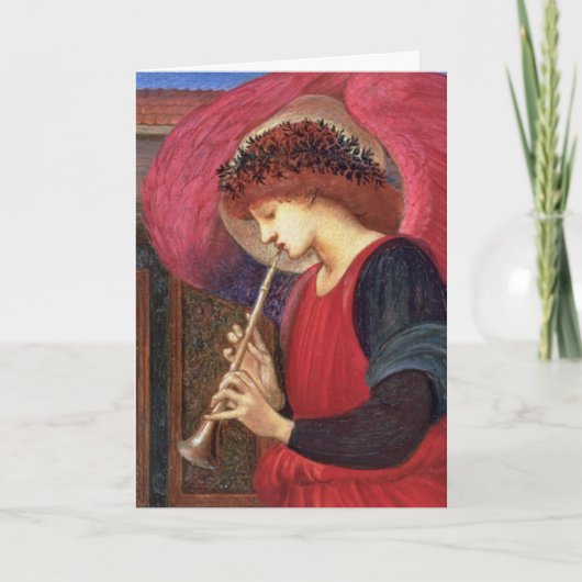 エンジェルクリスマスカード – Burne-Jones -ファインアート シーズンカード (正面)