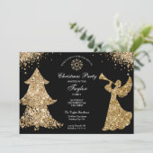 エンジェルクリスマスツリーファミリーディナーパーティー 招待状 (スタンド正面)