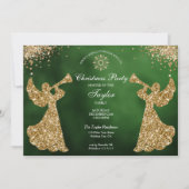 エンジェルクリスマスツリーファミリーディナーパーティー 招待状 (正面)