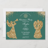 エンジェルクリスマスツリーファミリーディナーパーティー 招待状 (正面)