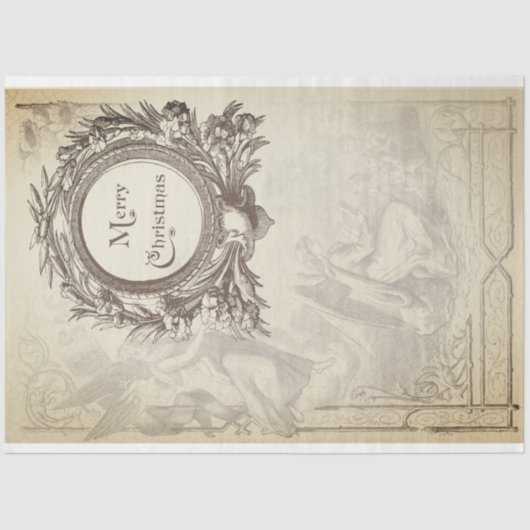 エンジェルクリスマスファニチャーデクページ紙 薄葉紙 (正面)