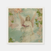 エンジェルクリスマスベル スタンダードカクテルナプキン (正面)