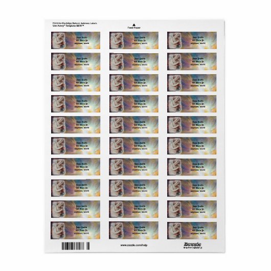 エンジェルクリスマスホリデイ住所 シール (フルシート)