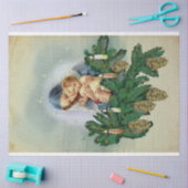 エンジェルクリスマスメアリーとベビーイエズローソンドルライト 薄葉紙 (クラフト)