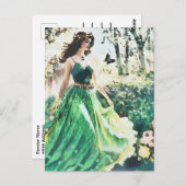 エンジェルグリーンヒーリング自然ウォーターカラーアートノート ポストカード (正面/裏面)