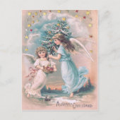 エンジェルケルビクリスマスツリーアップルスターズ シーズンポストカード (正面)