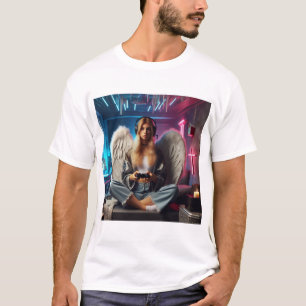 エンジェルゲーマーガールクリスチャン俳句 Tシャツ