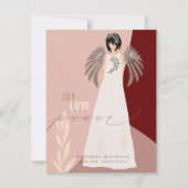 エンジェルコンテンポラリージョイラブピースクリスマス シーズンカード (正面)