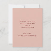 エンジェルコンテンポラリージョイラブピースクリスマス シーズンカード (裏面)