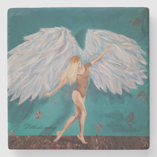 エンジェルコースターバイリトレススマイリー ストーンコースター (正面)