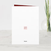 エンジェルジョイラブピース抽象芸術シェイプズクリスマス シーズンカード (裏面)