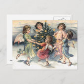 エンジェルスのまわりに踊りザクリスマスツリー シーズンポストカード (正面/裏面)