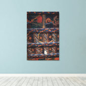 エンジェルスの天井アブバパンタロン修道院 キャンバスプリント (インサイチュ (ウッドフロア))