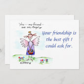 エンジェルスケッチパープルブルーグリーン「ユーマイフレンド」 シーズンカード (正面/裏面)