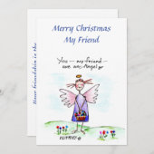 エンジェルスケッチパープルブルーグリーン「ユーマイフレンド」H シーズンカード (正面/裏面)