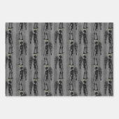 エンジェルスケルトンクリスマスラッピング紙 ラッピングペーパーシート (正面2)