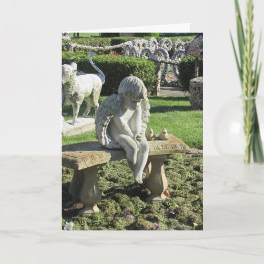 エンジェルスタチュオンベンチ感動的引用文カード カード (正面)