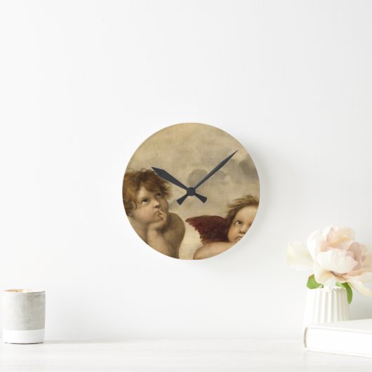 エンジェルスチェルブスラファエルサンティシスティーヌマドンナスイート ラウンド壁時計 (ホーム)