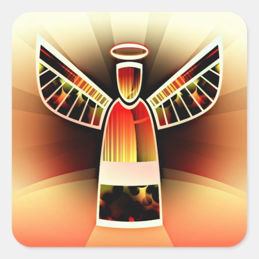 エンジェルスティッカーを収穫する スクエアシール (正面)