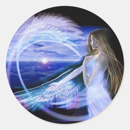 エンジェルステッカー ラウンドシール (正面)