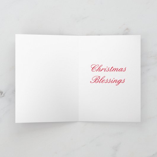 エンジェルステンドグラスのクリスマス恵みカード シーズンカード (内部)