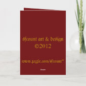 エンジェルステンドグラスウィンドウクリスマスカード シーズンカード (裏面)