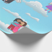 エンジェルスブルー天国ラッピング紙 ラッピングペーパー (角)