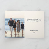 エンジェルスレジョイス伝統的ブルーホリデーカード シーズンカード (内部)