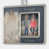 エンジェルス天国伝統的メモリアル シルバープレートフレームオーナメント (左)