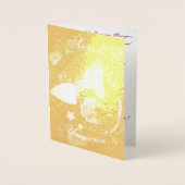 エンジェルス実在フォイルクリスマスカード 箔カード (正面)