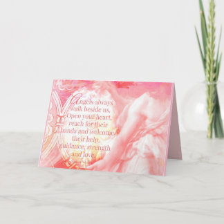 エンジェルス常に歩く私たちのパステルのグリーティングカード カード