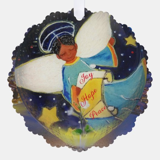 エンジェルス非対応紙オーナメントグリーティングカード オーナメントカード (正面)