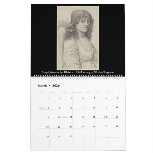 エンジェルス・バイ・ザ・マスターズ第7巻 カレンダー (3月 2026)