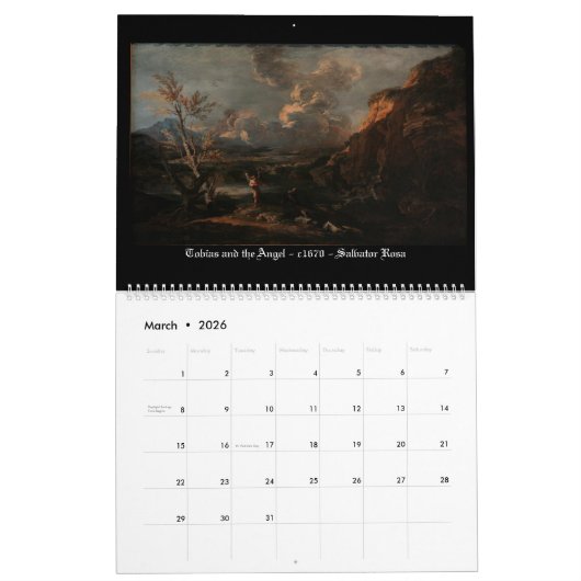 エンジェルス・バイ・ザ・マスターズ第8巻 カレンダー (3月 2026)