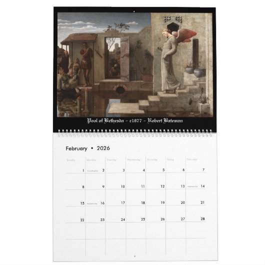 エンジェルス・バイ・ザ・マスターズ第8巻 カレンダー (2月 2026)