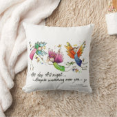 エンジェルズが私の乳児の水色を見る クッション (ブランケット)