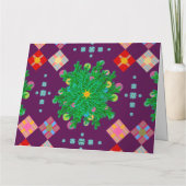 エンジェルズアイビューキャンバスストライプ深い紫 カード (裏面)