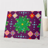 エンジェルズアイビューキャンバスストライプ深い紫 カード (正面)