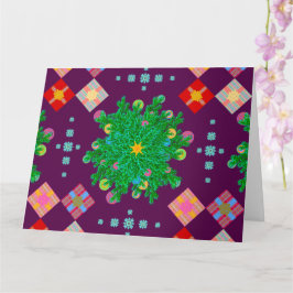 エンジェルズアイビューキャンバスストライプ深い紫 カード